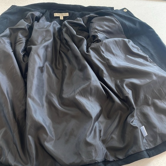 Free Generation Los Angeles Black Suede Jacket - Size M - Zipper & Gold Buttons - Picture 10 of 14
